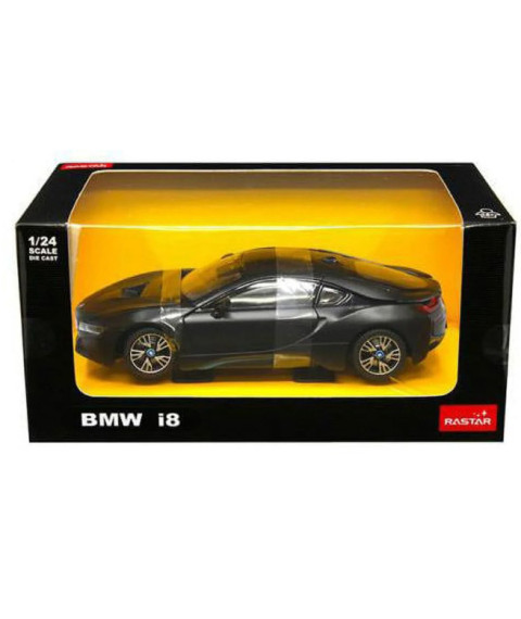 RS Mașină RASTAR Die cast 1:24 BMW i8, neagră, 60586